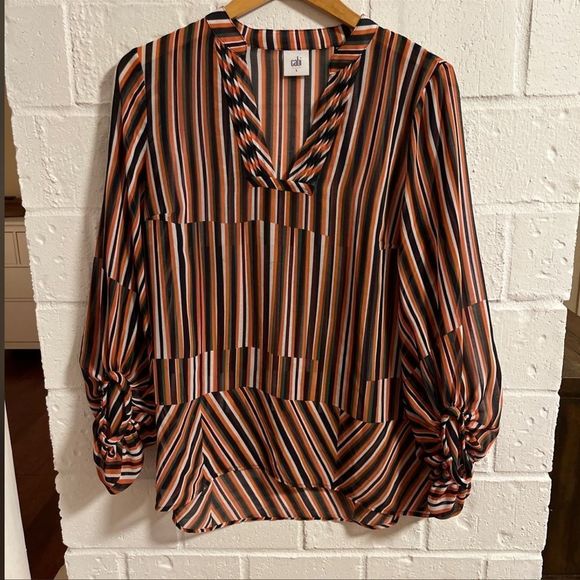 Cabi Striped Blouse - Picture 2 of 2